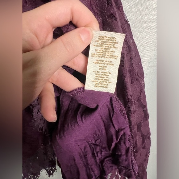 Free People Purple Floral Mesh Lace Dress ASO Taylor Swift 0 - Picture 9 of 11